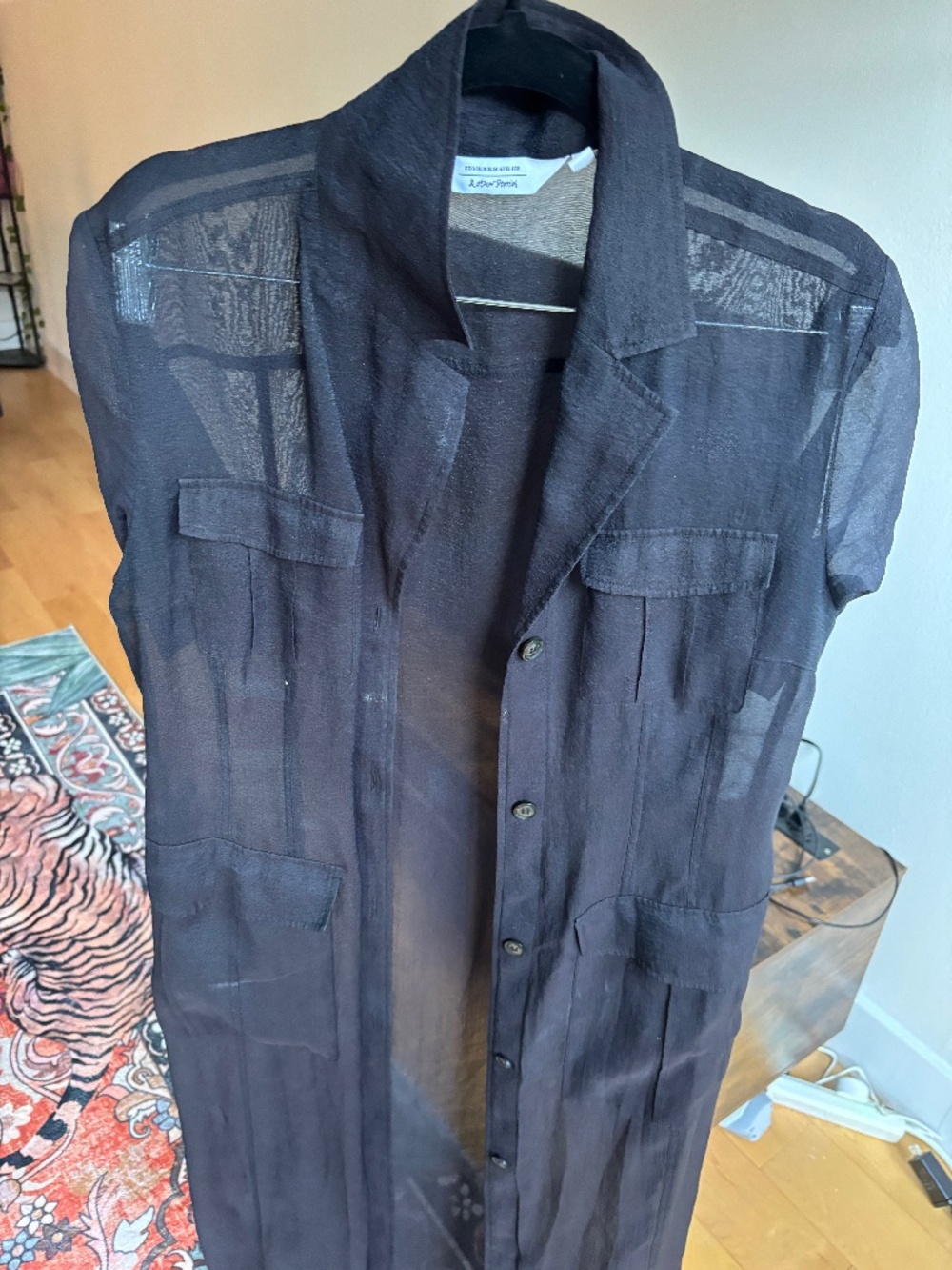 & Other Stories long sheer shirt - US 6